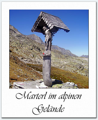 Marterl im alpinen Gelände