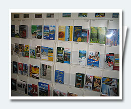 plenty of information material for a planned our vacation